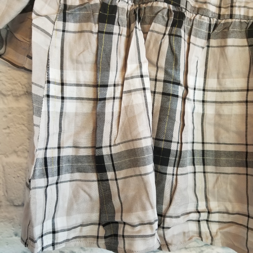 Torrid Plaid Babydoll Flowy Twill Button Shirt New - Picture 3 of 10